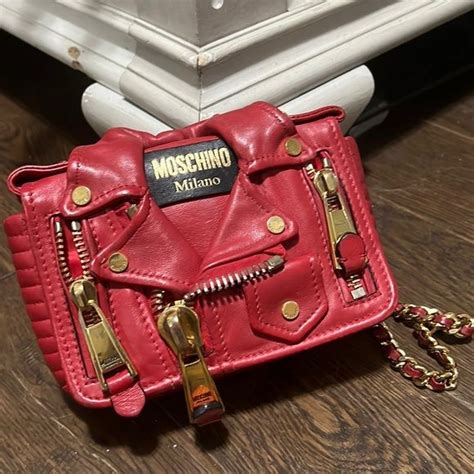 moschino biker bag fake|authentic moschino bags.